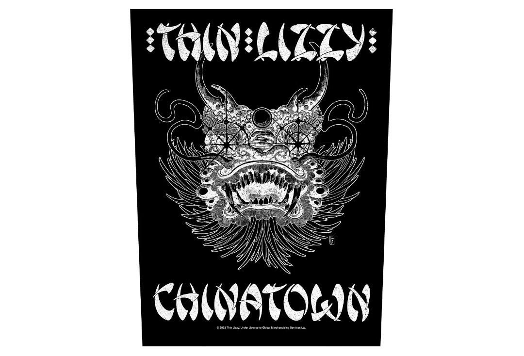 Official Band Merch | Thin Lizzy - Chinatown Printed Back Patch