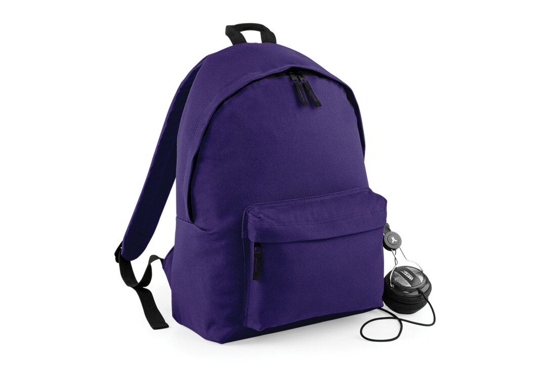 Void Clothing | Plain Purple Backpack - Front