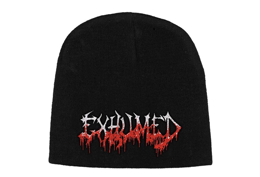 Official Band Merch | Exhumed - Logo Embroidered Official Knitted Beanie Hat