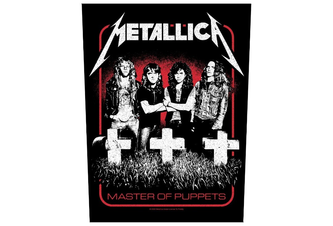 Official Band Merch | Metallica - Master Of Puppets Band Printed Back Patch