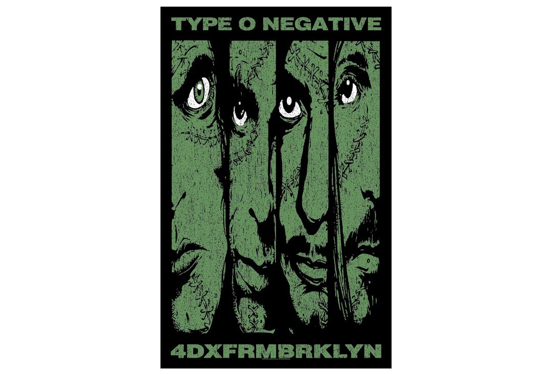 Official Band Merch | Type O Negative - 4DXFRMBRKLYN Printed Textile Poster