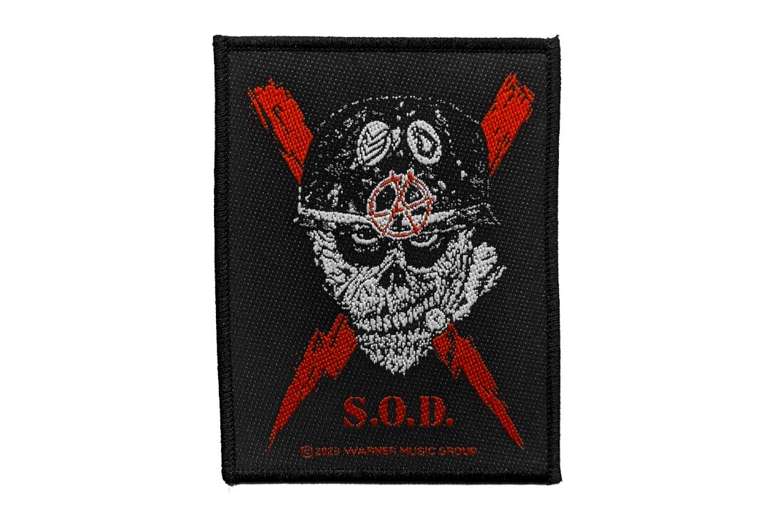Official Band Merch | Stormtroopers Of Death - Scrawled Lightning Woven Patch