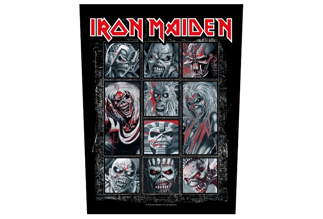 Official Band Merch | Iron Maiden - 10 Eddies Printed Back Patch