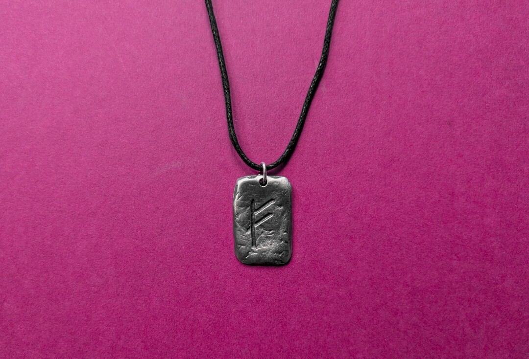 Void Clothing | Wealth Rune Pewter Pendant