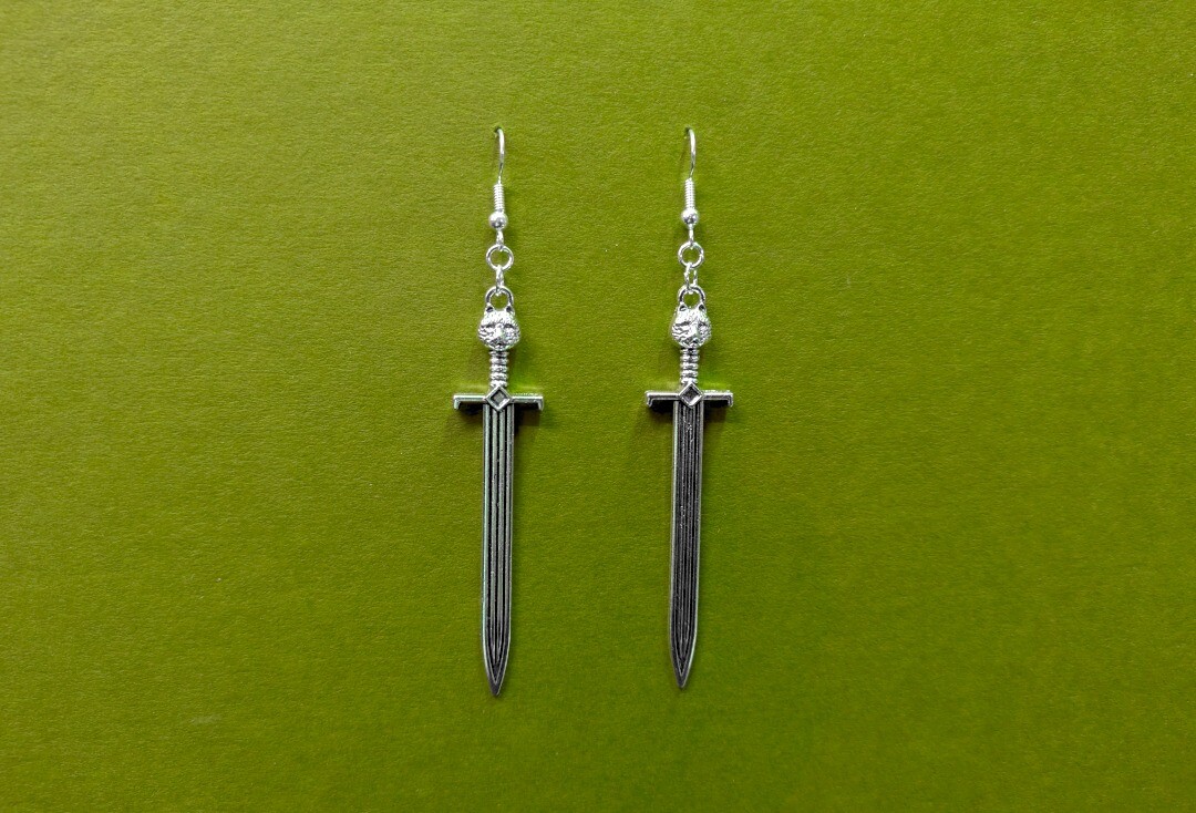 Gaslight Jewellery | Kitty Broad Sword Earrings