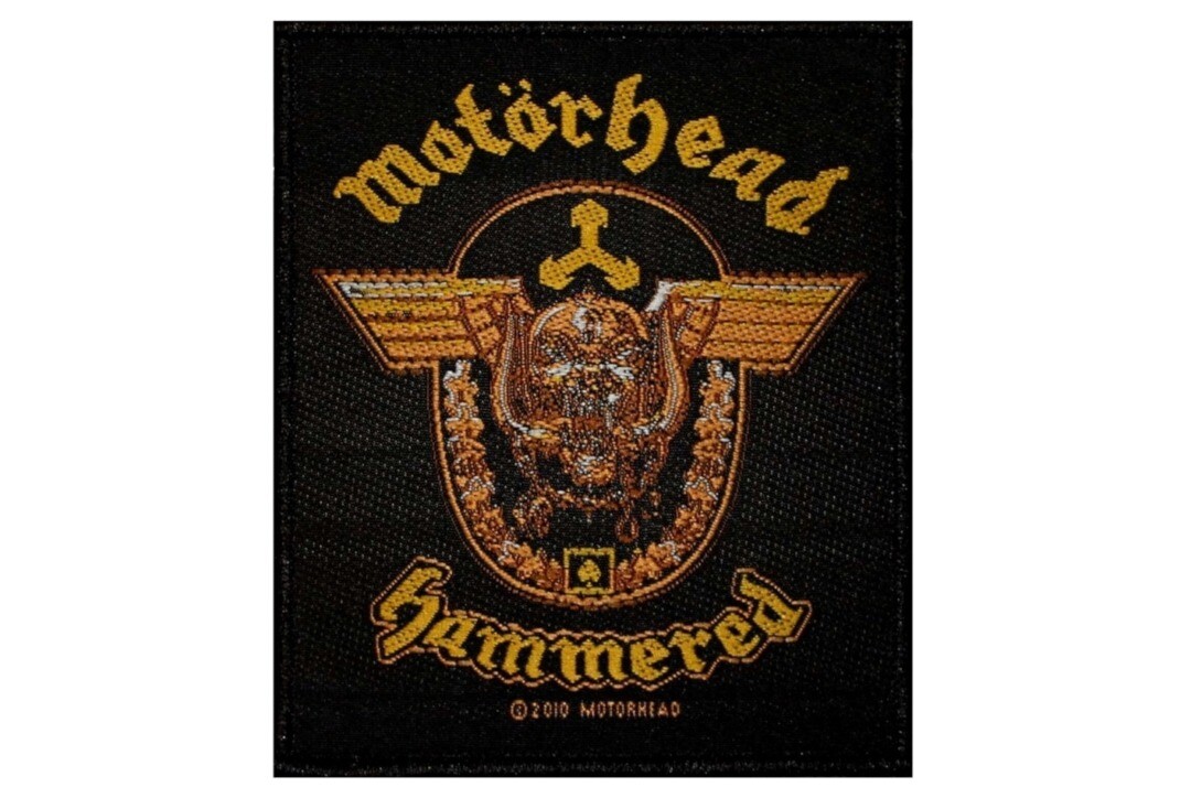 Official Band Merch | Motorhead - Golden Hammered Woven Patch
