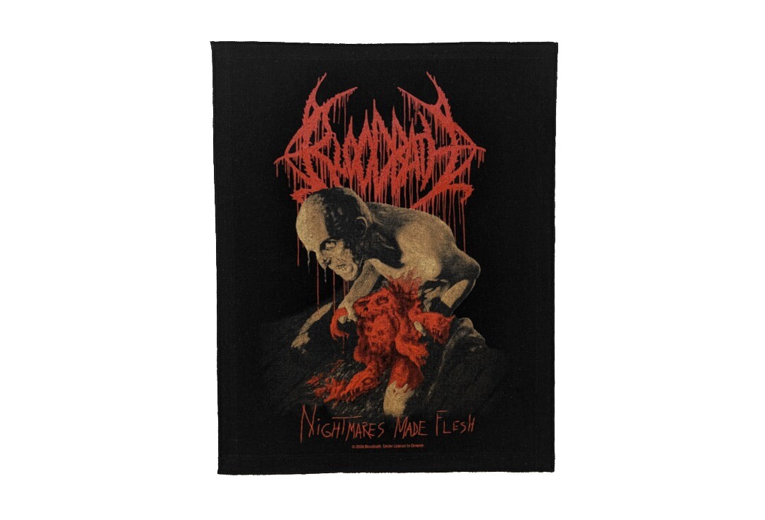Official Band Merch | Bloodbath - Nightmares Made Flesh Printed Back Patch