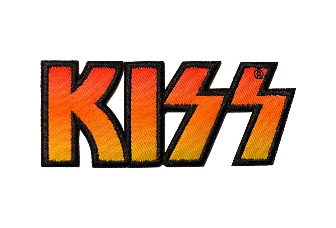 Official Band Merch | Kiss - Cut Out Classic Logo Iron On Printed Patch