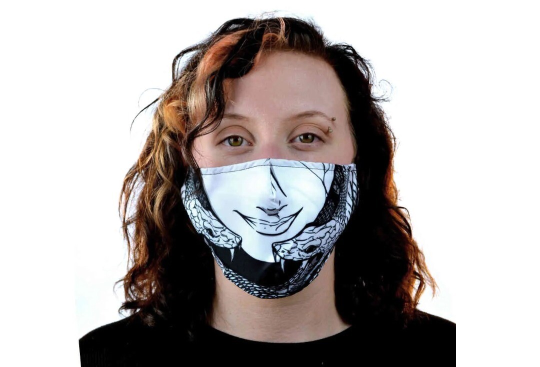 Medusa Heartless Face Mask - Front