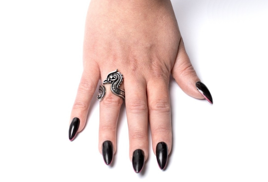 Fafnirok Alchemy Gothic Pewter Ring -Modelled