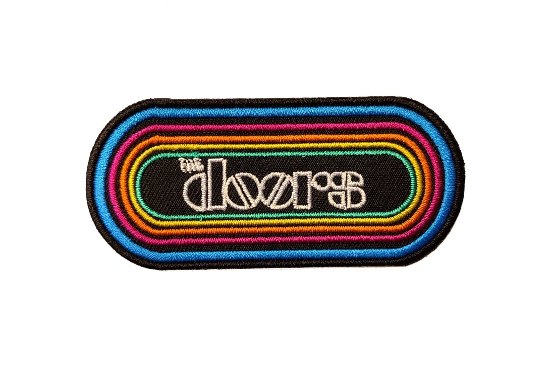 The Doors - Rainbow Logo Iron On Embroidered Patch