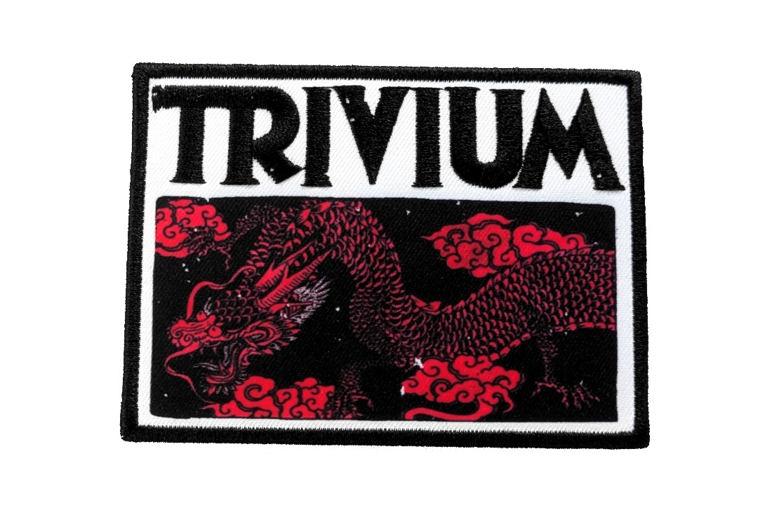 Trivium - Deadmen & Dragons Silhouette Iron On Printed & Embroidered Patch