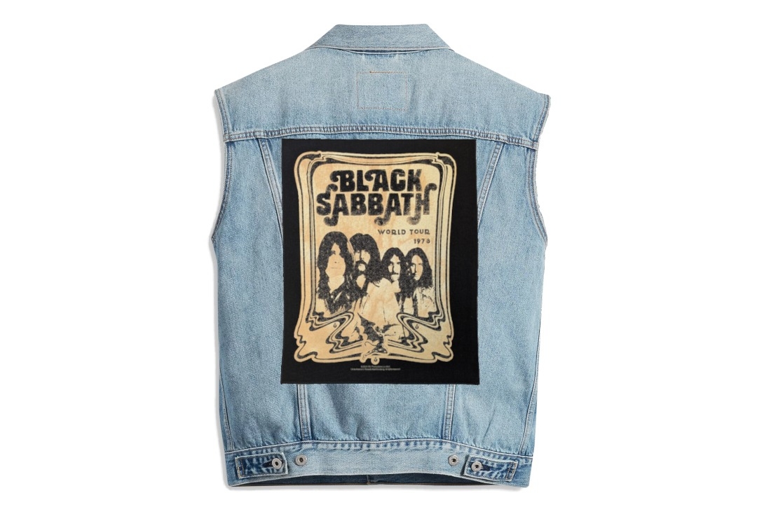 Black Sabbath - World Tour 1978 Printed Back Patch - Denim