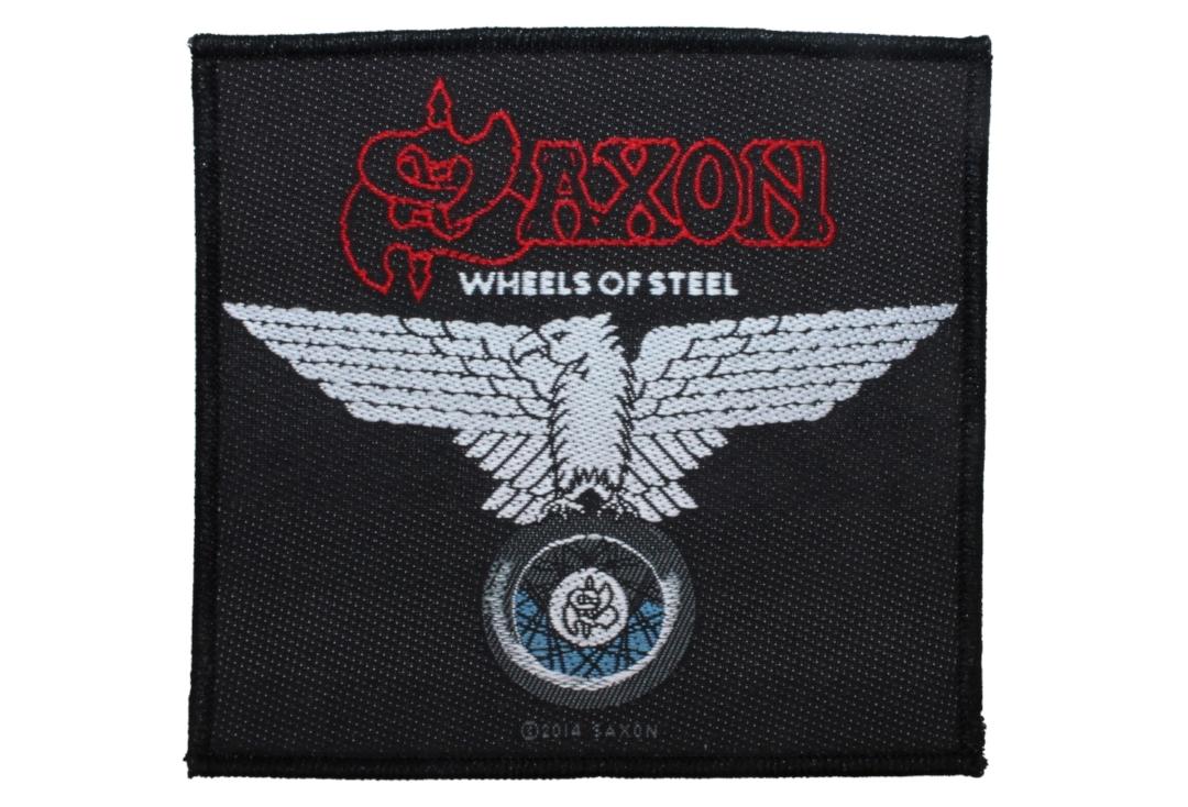Saxon 'Wheels Of Steel' Woven Patch – Official Band Merch, Made In UK