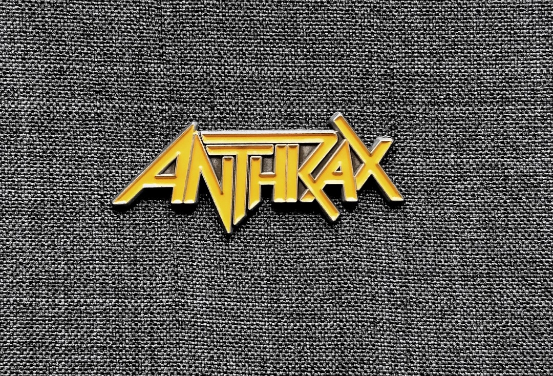 Anthrax - Yellow Logo Official Metal Pin Badge