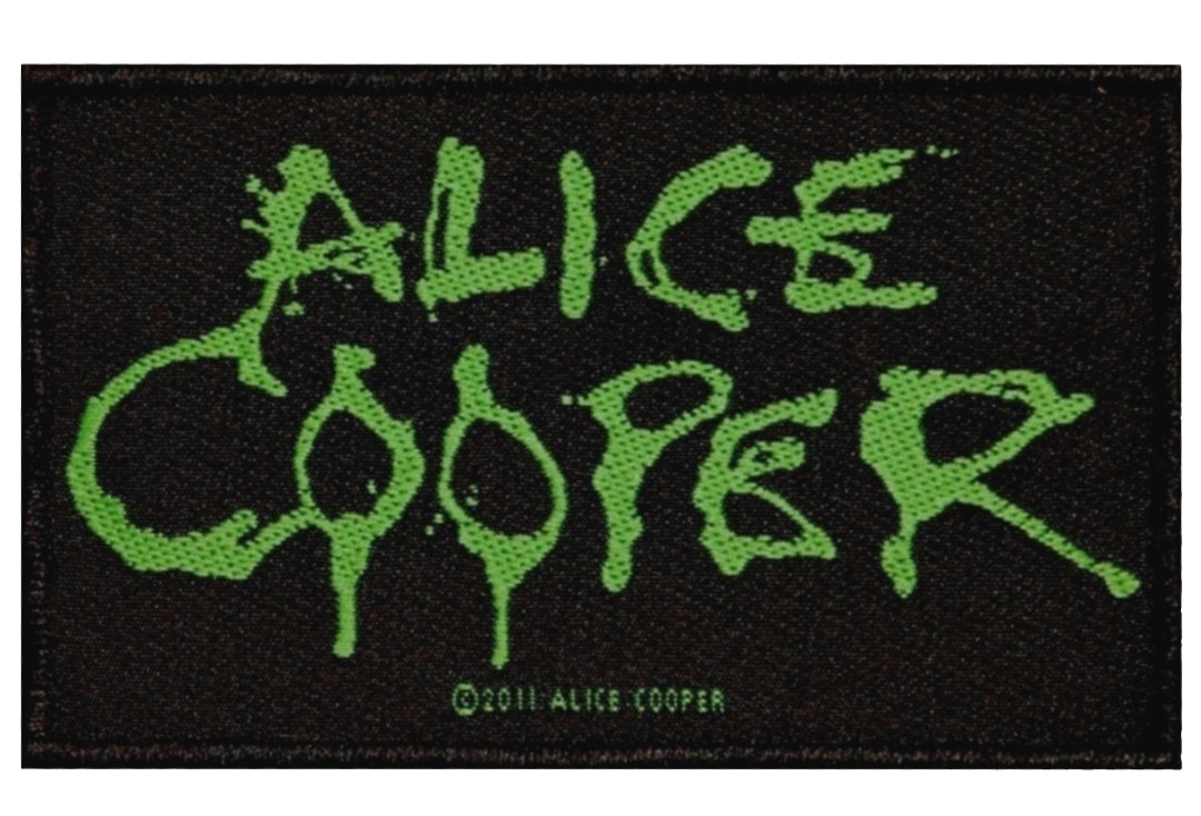 Alice Cooper - Green Logo Officially Licensed Sew On Woven Patch