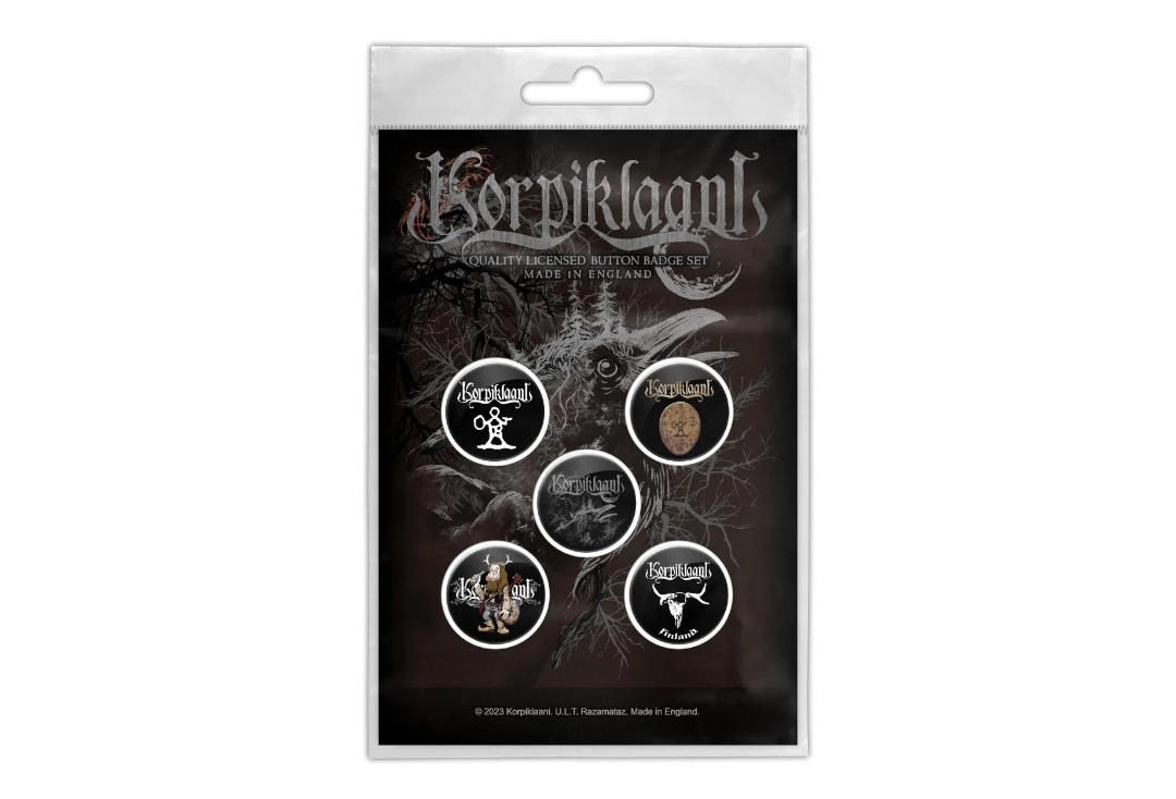 Korpiklaani - Raven Official Button Badge Pack