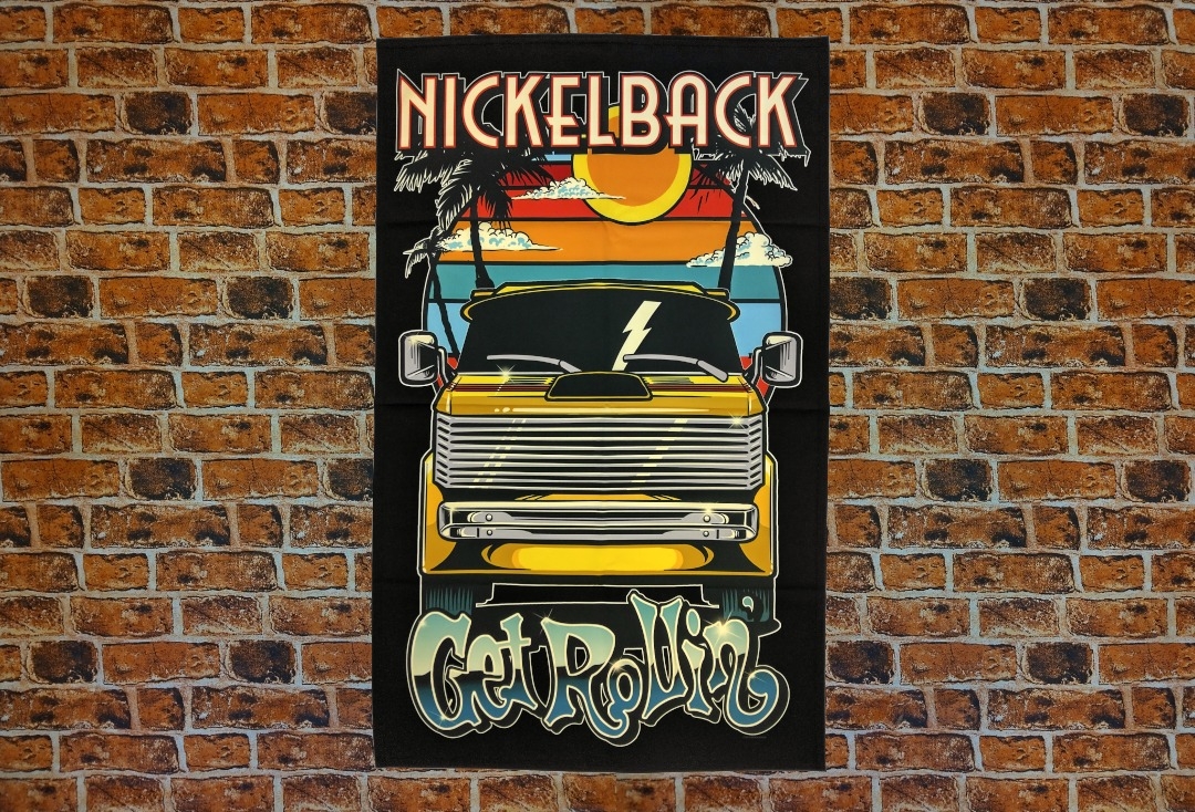 Nickelback - Get Rollin' Printed Textile Poster