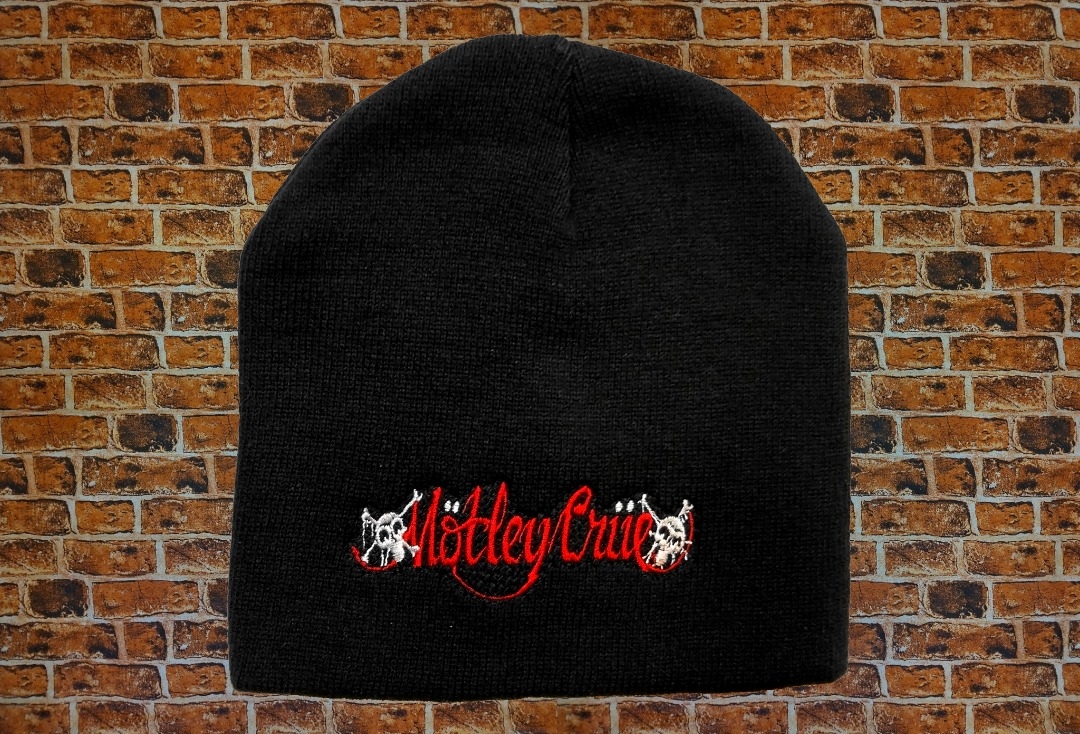 Motley Crue - Dr. Feelgood Logo Embroidered Official Knitted Beanie Hat