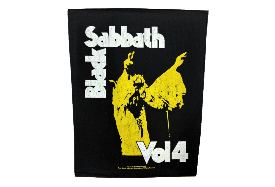 Black Sabbath - Vol. 4 Printed Back Patch
