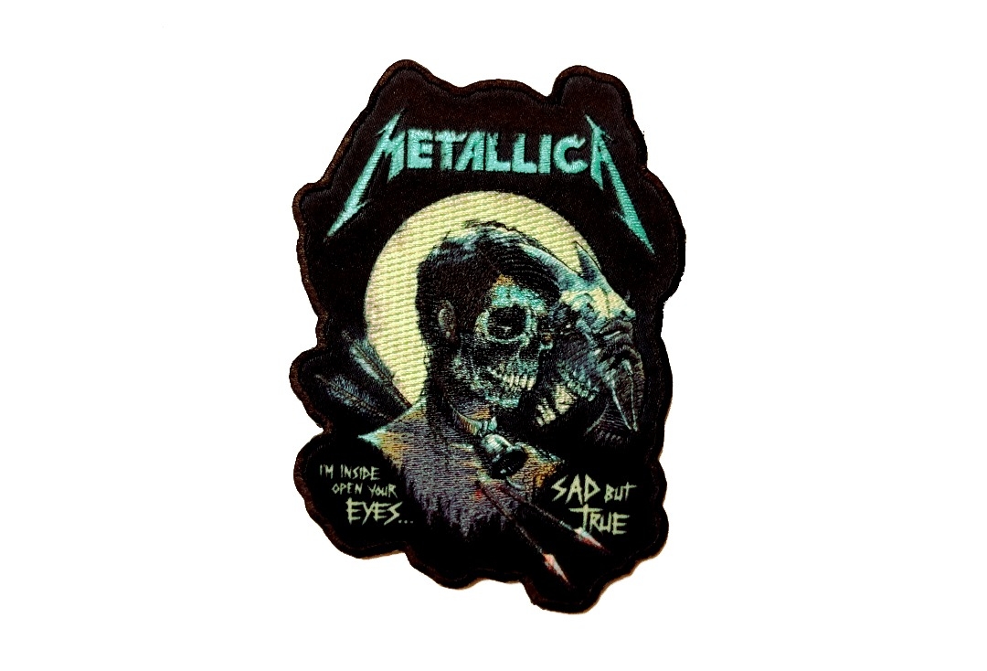Metallica - Sad But True Skull Iron On Printed & Embroidered Patch