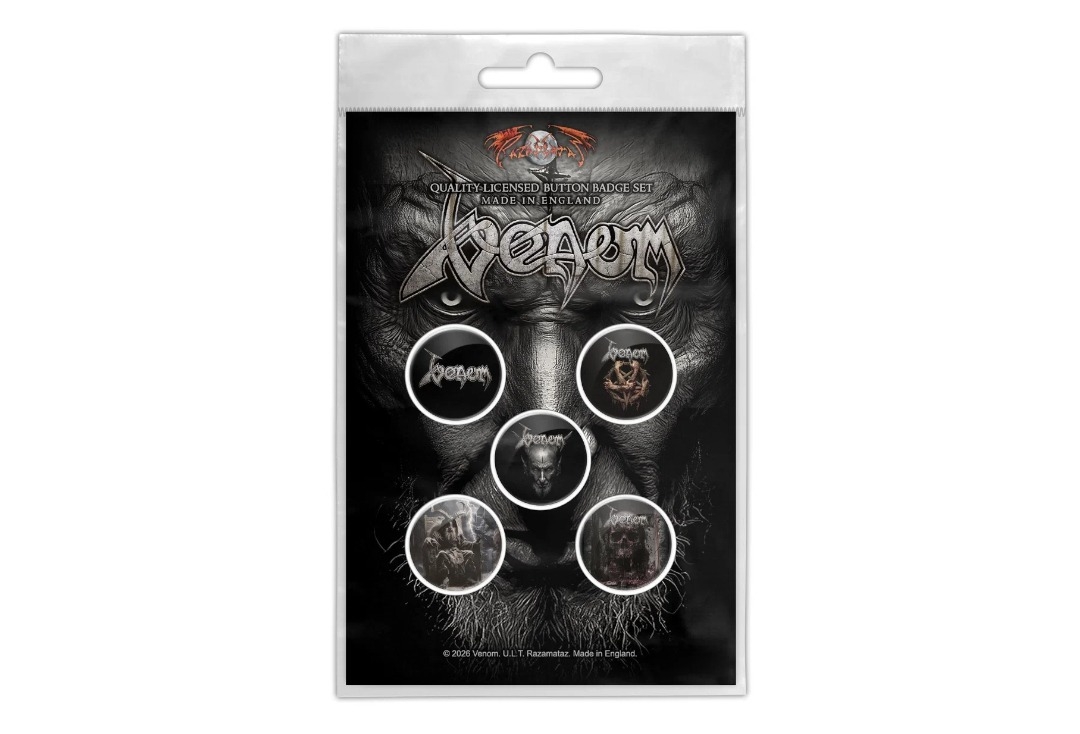 Venom - Into Oblivion Official Button Badge Pack