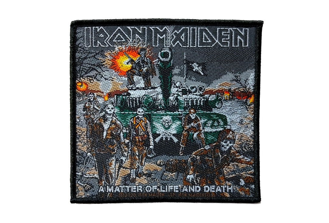 Iron Maiden - A Matter Of Life And Death Tank Woven Patch