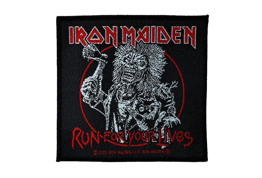 Iron Maiden - Run For Your Lives Sew On Woven Patch