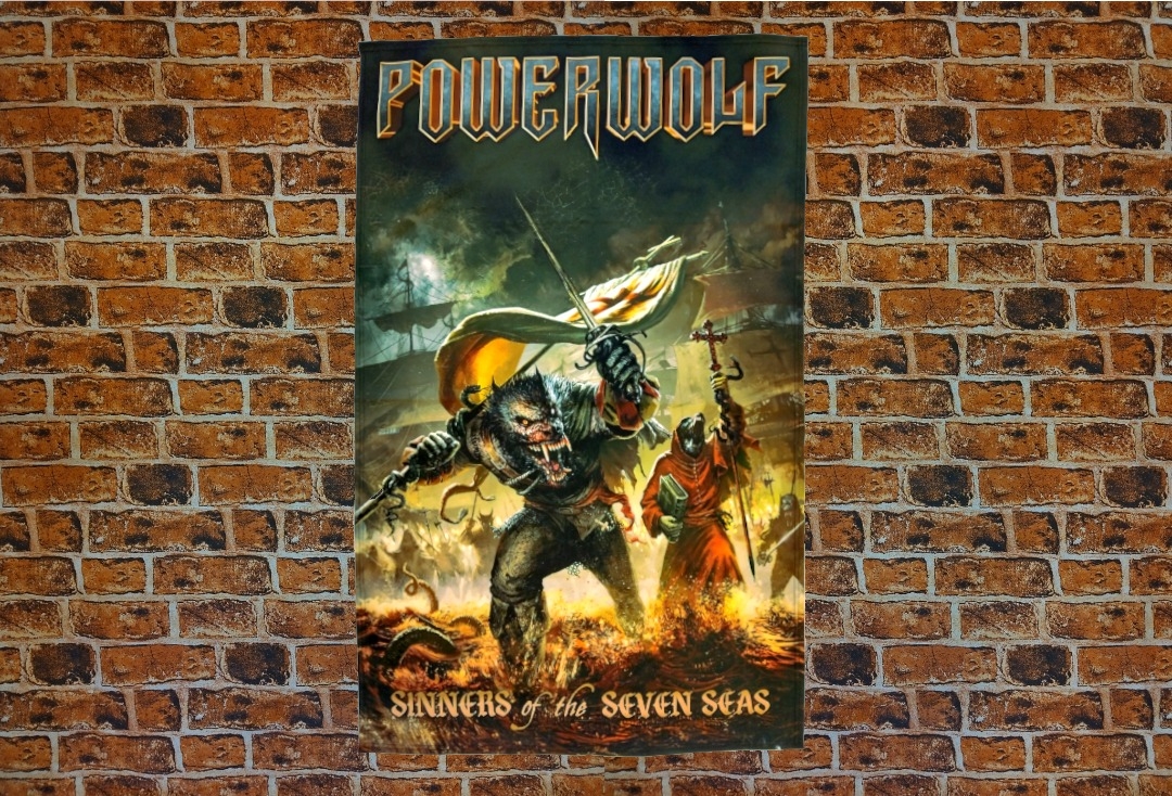 Powerwolf - Sinners Of The Seven Seas Printed Textile Poster