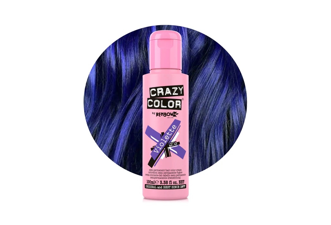 #43 Violette Crazy Color Semi-Permanent Hair Colour