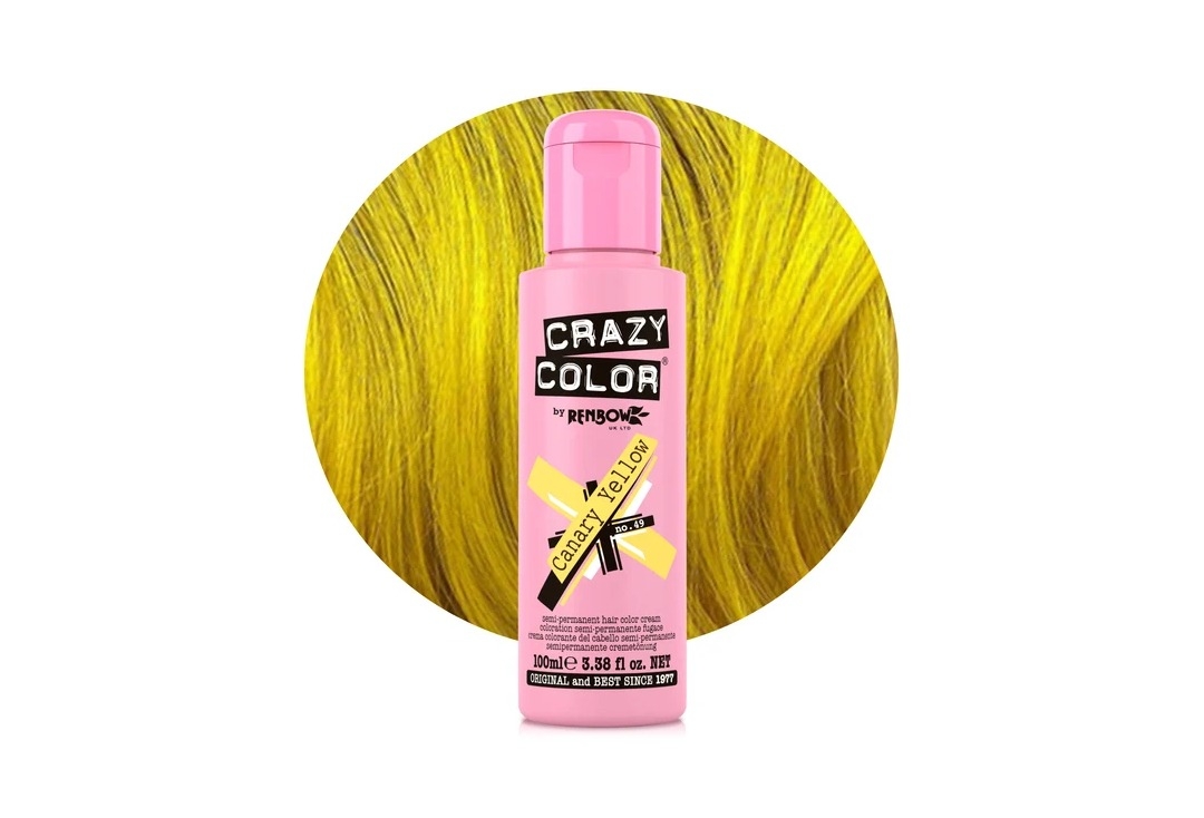#49 Canary Yellow Crazy Color Semi-Permanent Hair Colour