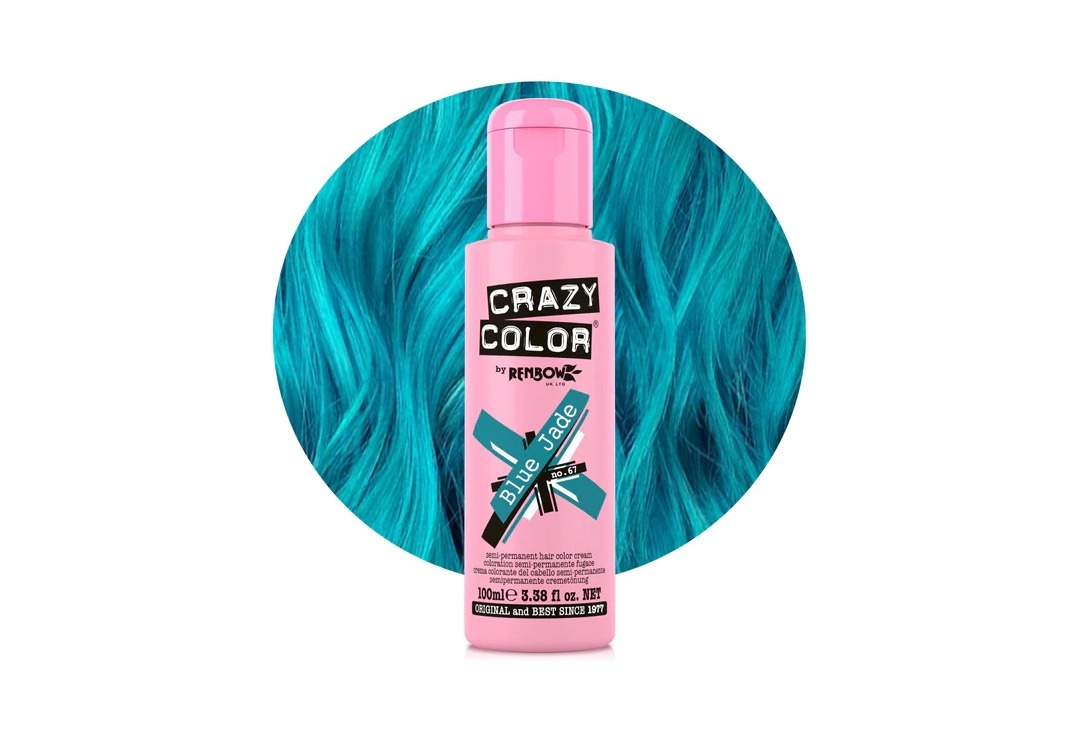 #67 Blue Jade Crazy Color Semi-Permanent Hair Colour
