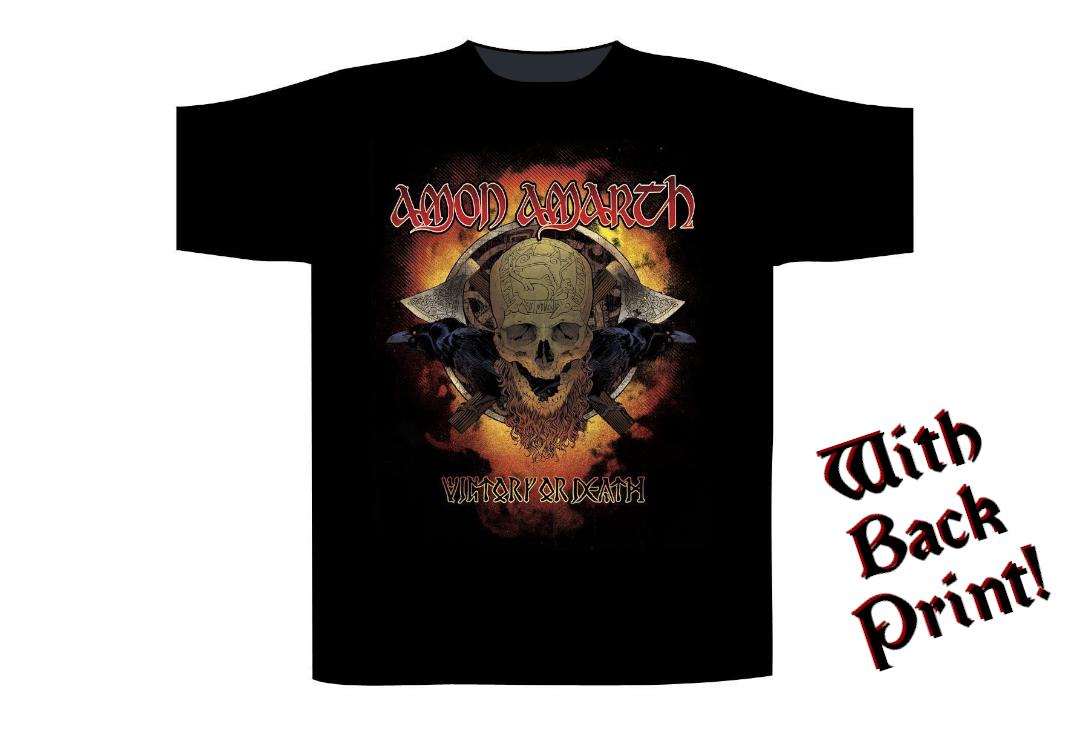Official Band Merch | Amon Amarth - Victory Or Death Men's Short Sleeve T-Shirt - Front