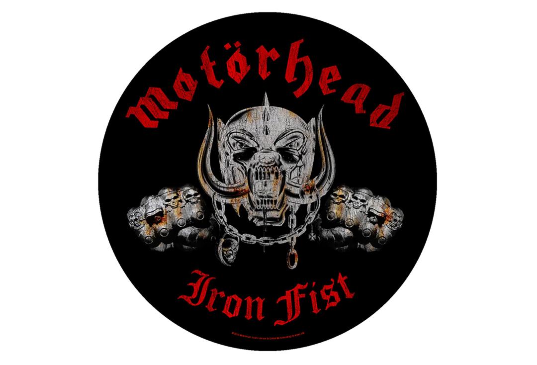 Official Band Merch | Motorhead - Circular Iron Fist Printed Back Patch