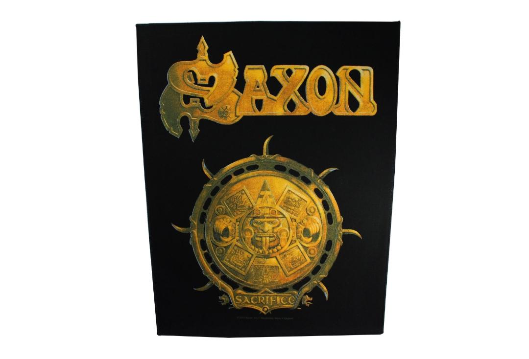 Official Band Merch | Saxon - Sacrifice Printed Back Patch