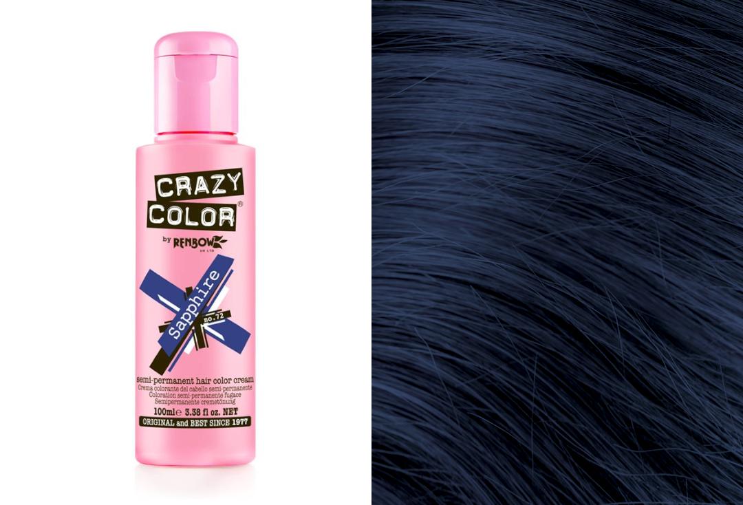 Renbow | Crazy Color Semi-Permanent Hair Colour (072 Sapphire)