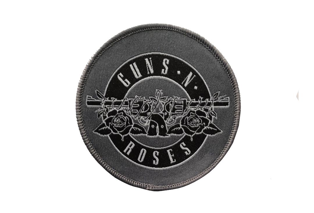 Official Band Merch | Guns N' Roses - White Circle Logo Woven Patch