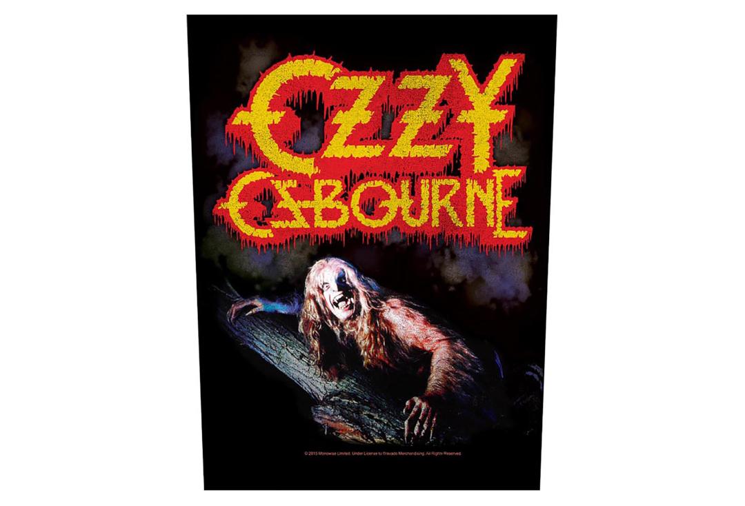 Official Band Merch | Ozzy Osbourne - Bark At The Moon Printed Back Patch