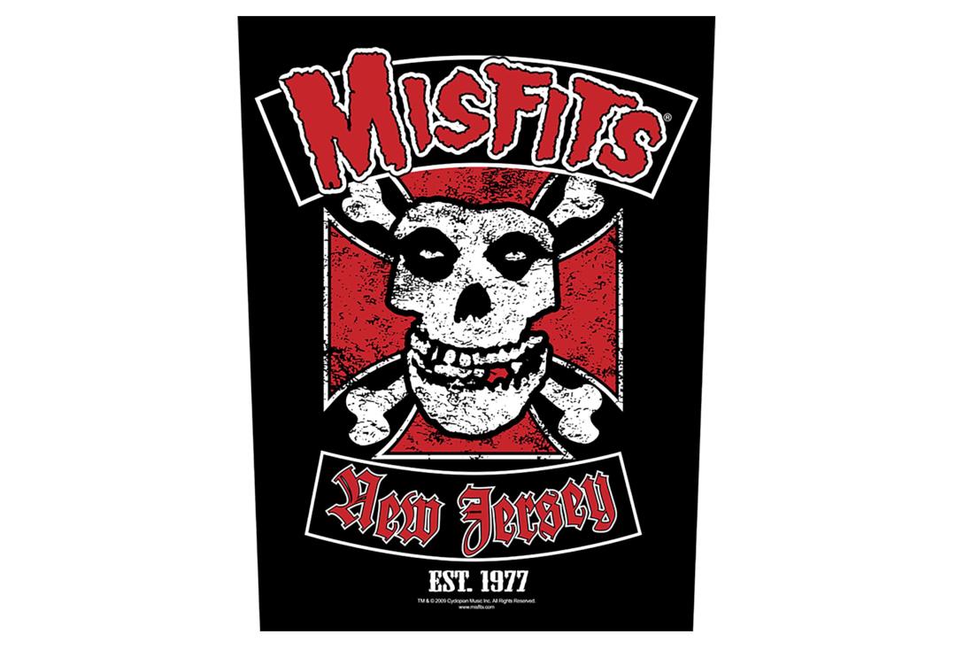 Official Band Merch | Misfits - Biker Printed Back Patch
