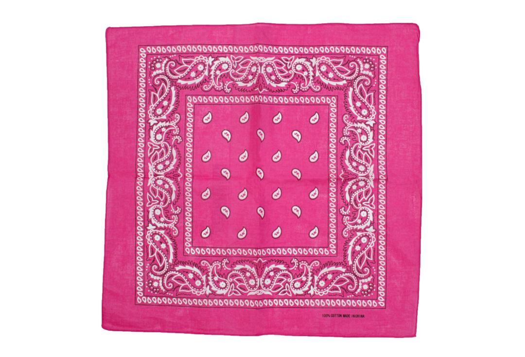 Void Clothing | Fuchsia Pink Paisley Cotton Bandana