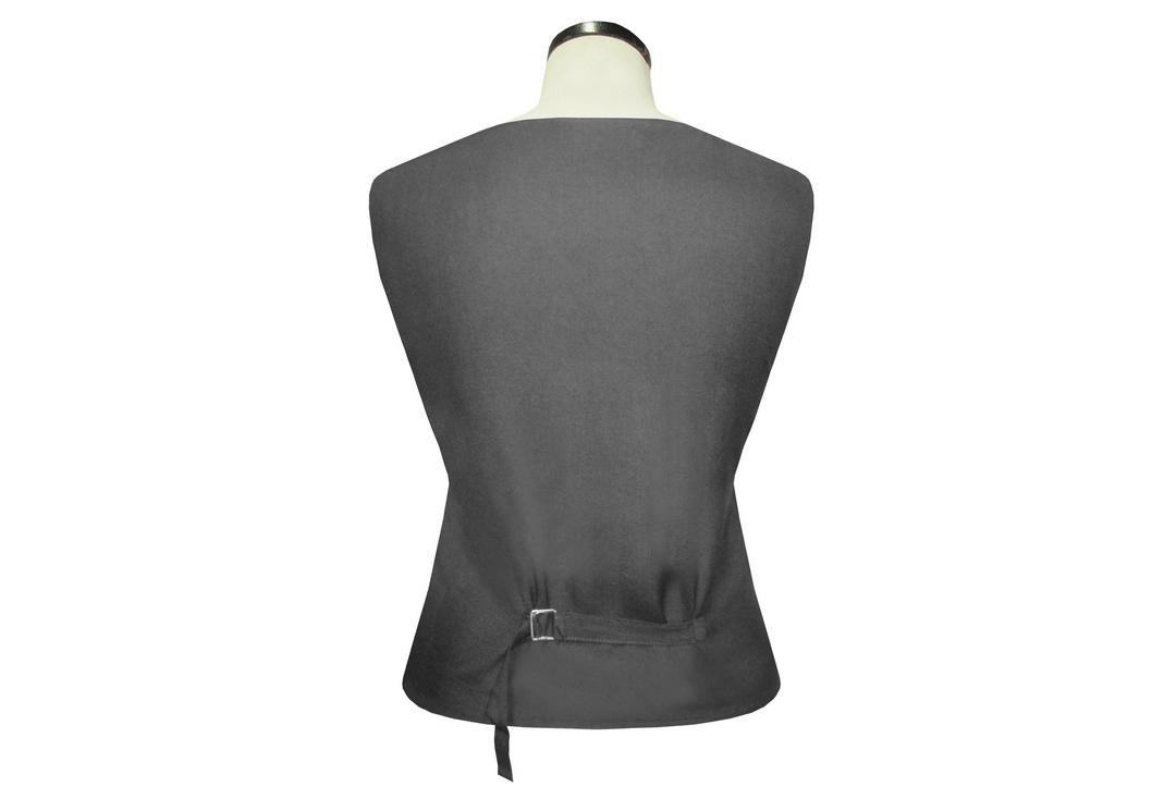 Void Clothing | Black Embroidered Hippy Waistcoat - Back Model