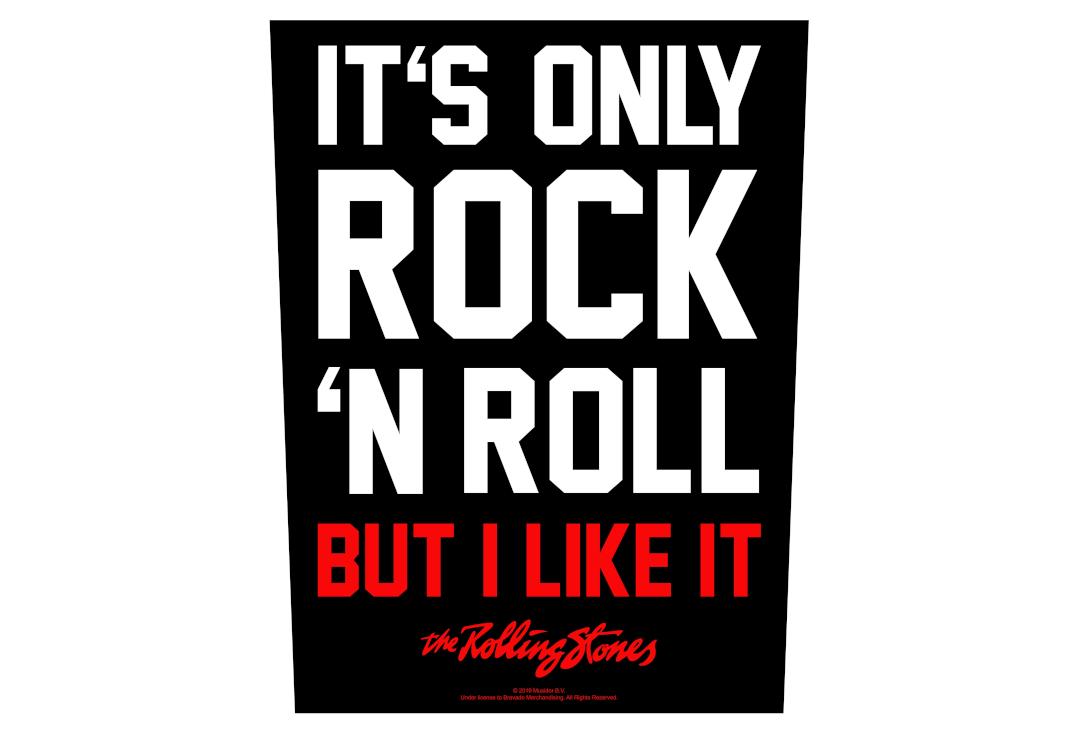Official Band Merch | The Rolling Stones - It's Only Rock 'N' Roll Printed Back Patch