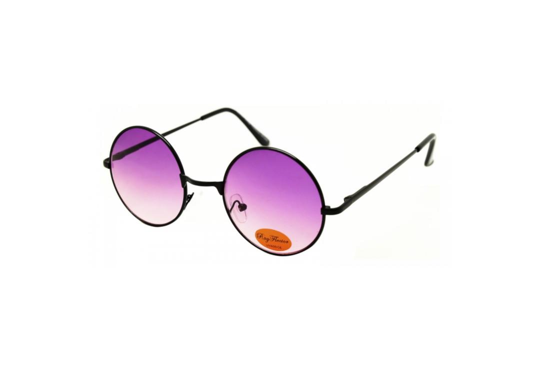 RayFlector | Purple Fade Round Lennon Sunglasses