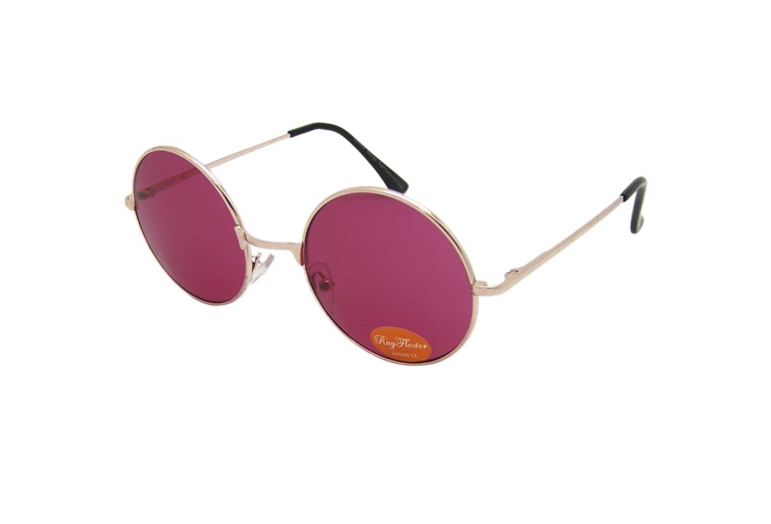 RayFlector | Rose Red Round Lennon Sunglasses