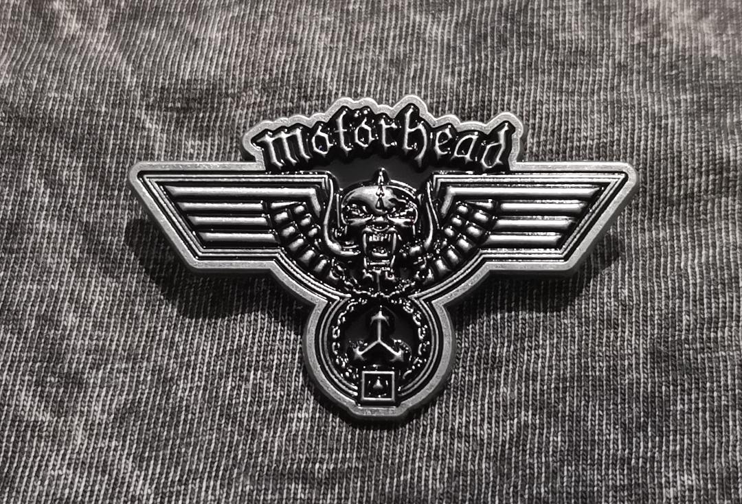 Official Band Merch | Motorhead - Hammered Logo Metal Pin Badge - Front