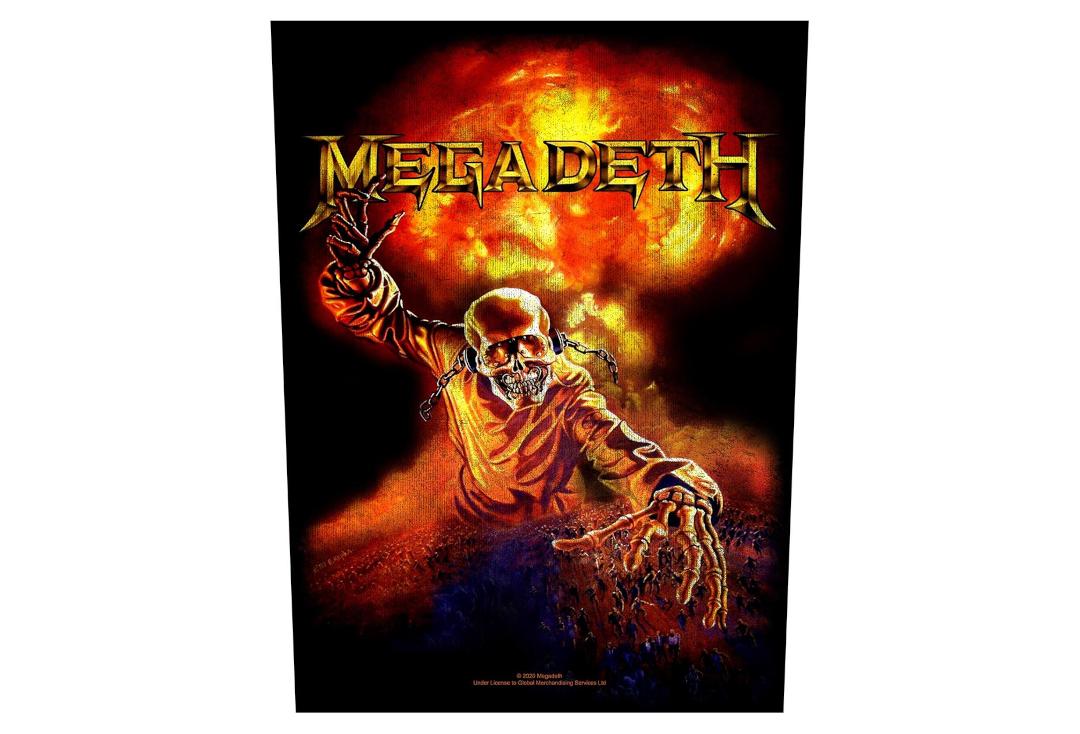 Official Band Merch | Megadeth - Nuclear Printed Back Patch