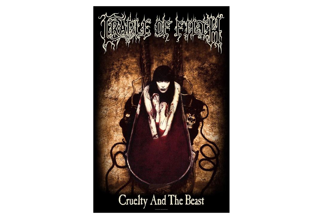 Official Band Merch | Cradle Of Filth - Cruelty & The Beast Printed Textile Poster