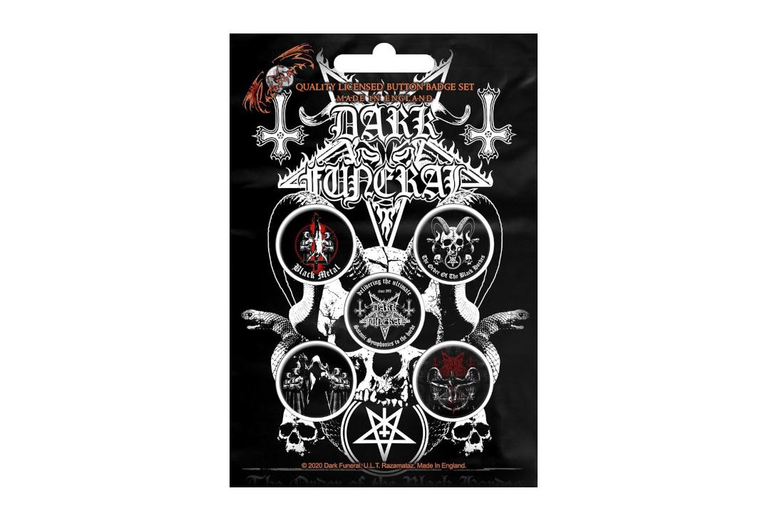 Official Band Merch | Dark Funeral - The Black Hordes Button Badge Pack