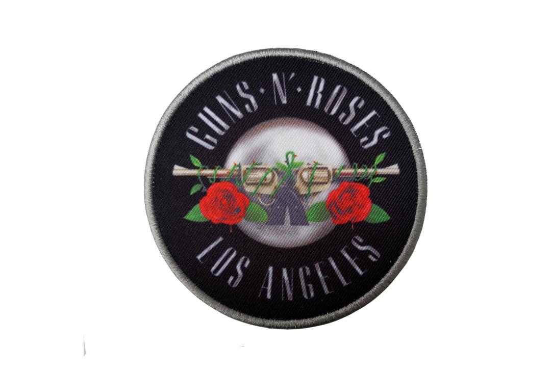 Official Band Merch | Guns N' Roses - Los Angeles Silver Woven Patch