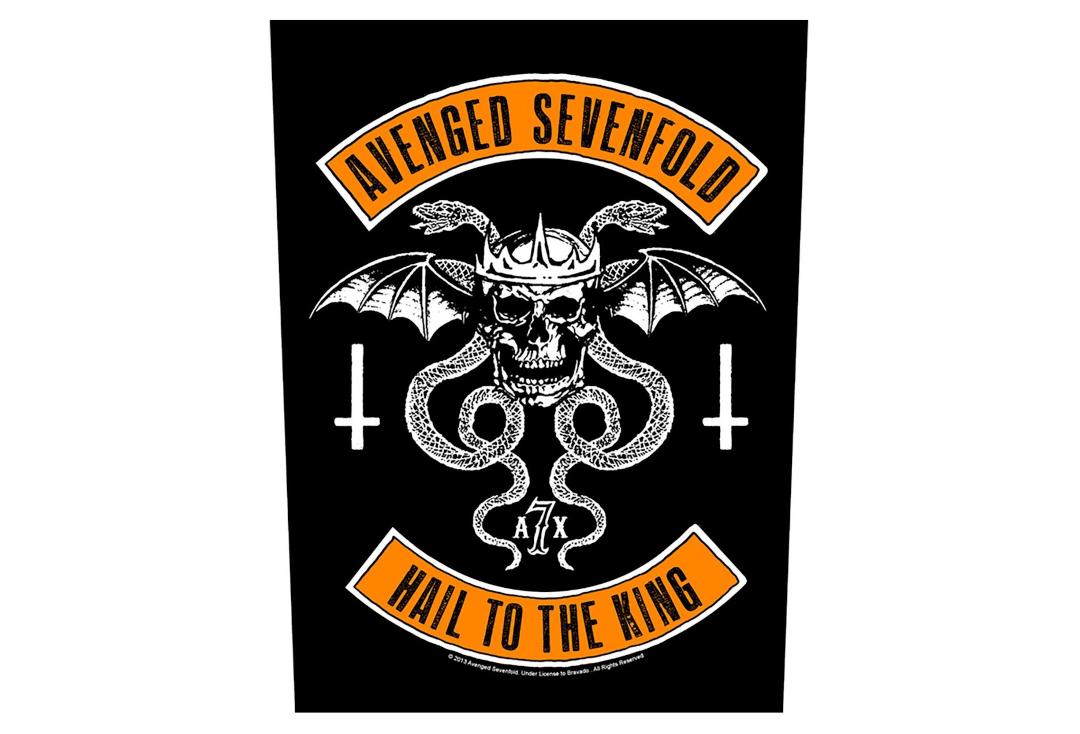 Official Band Merch | Avenged Sevenfold - Biker Printed Back Patch